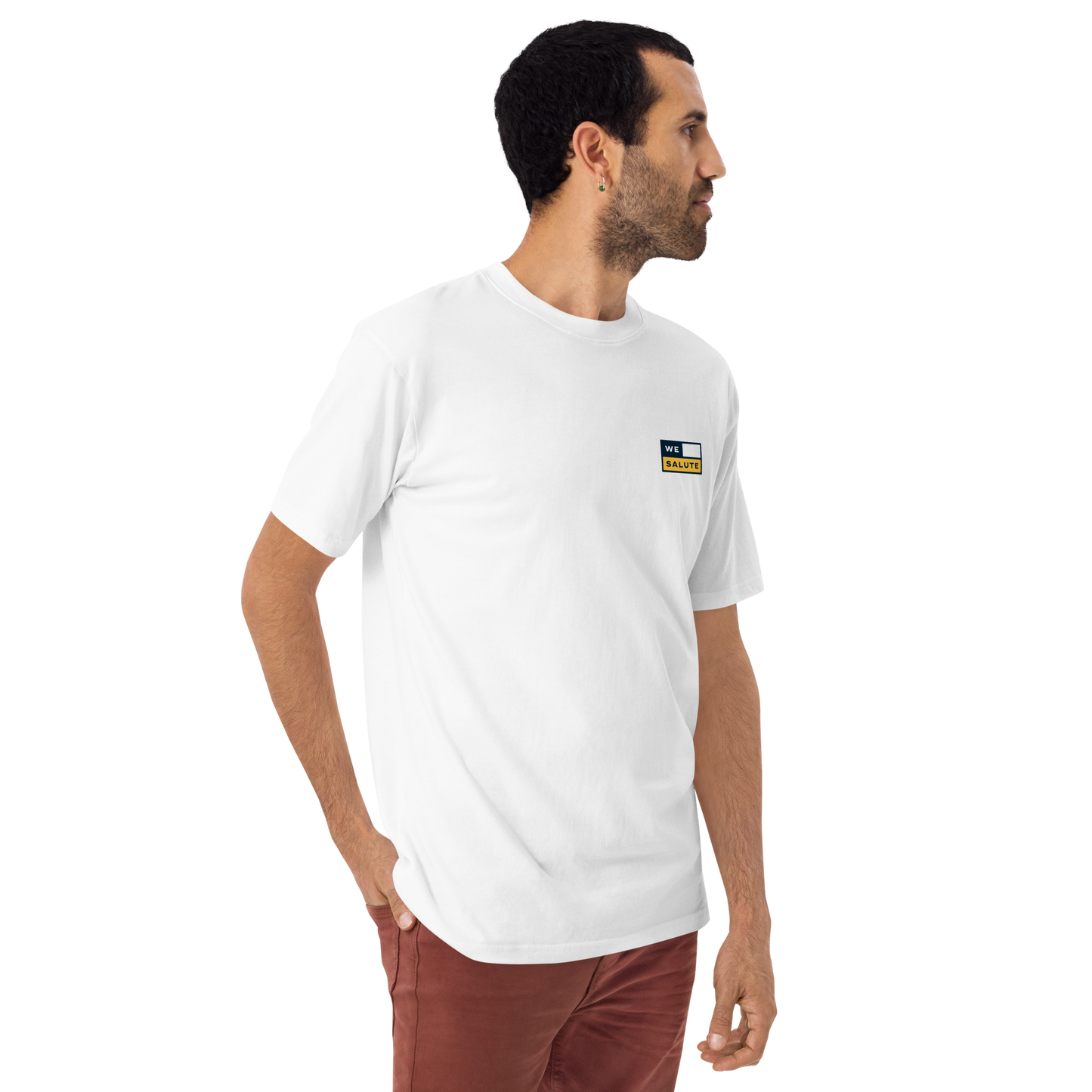 WeSalute Premium Heavyweight T-Shirt | White