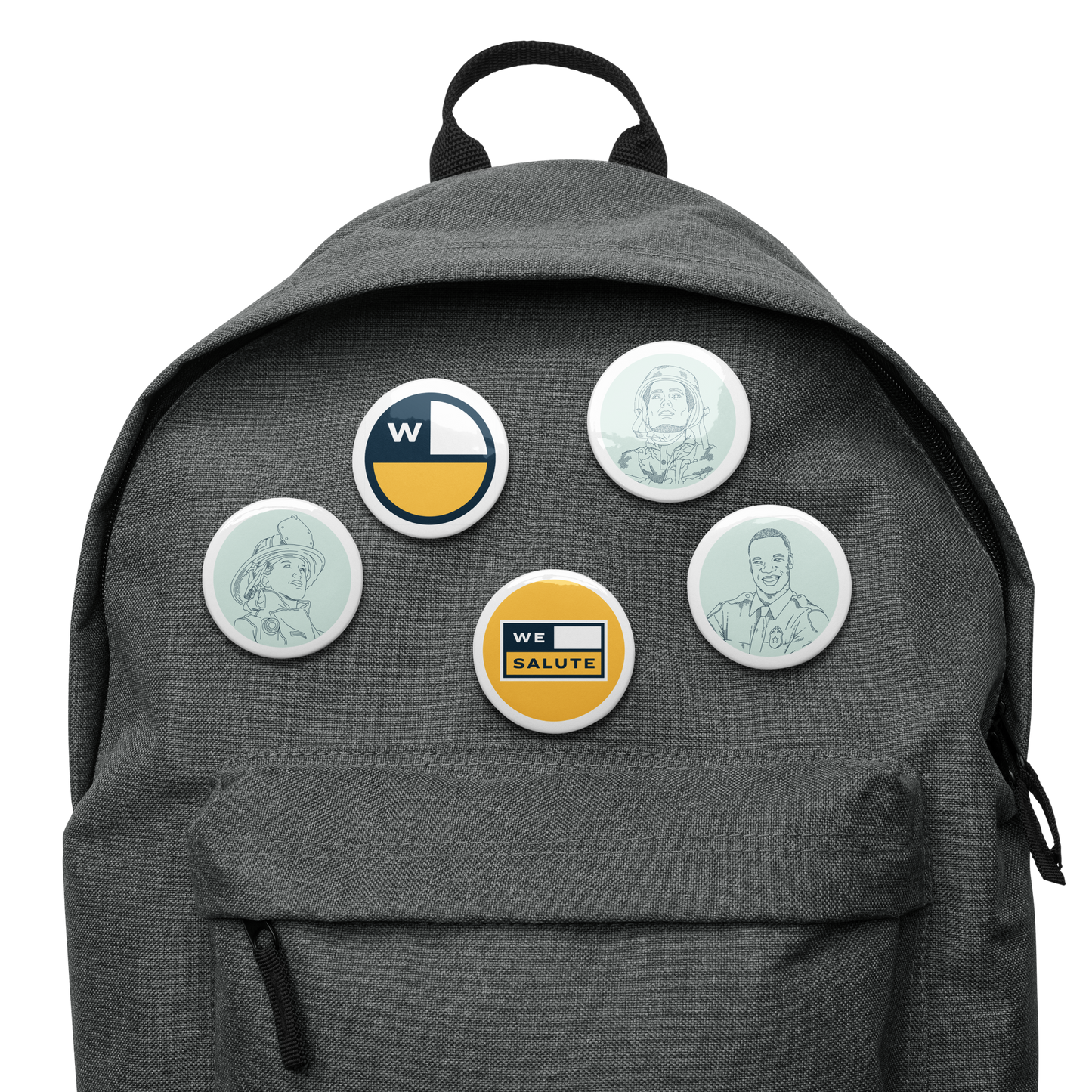 Set of WeSalute Pin Buttons