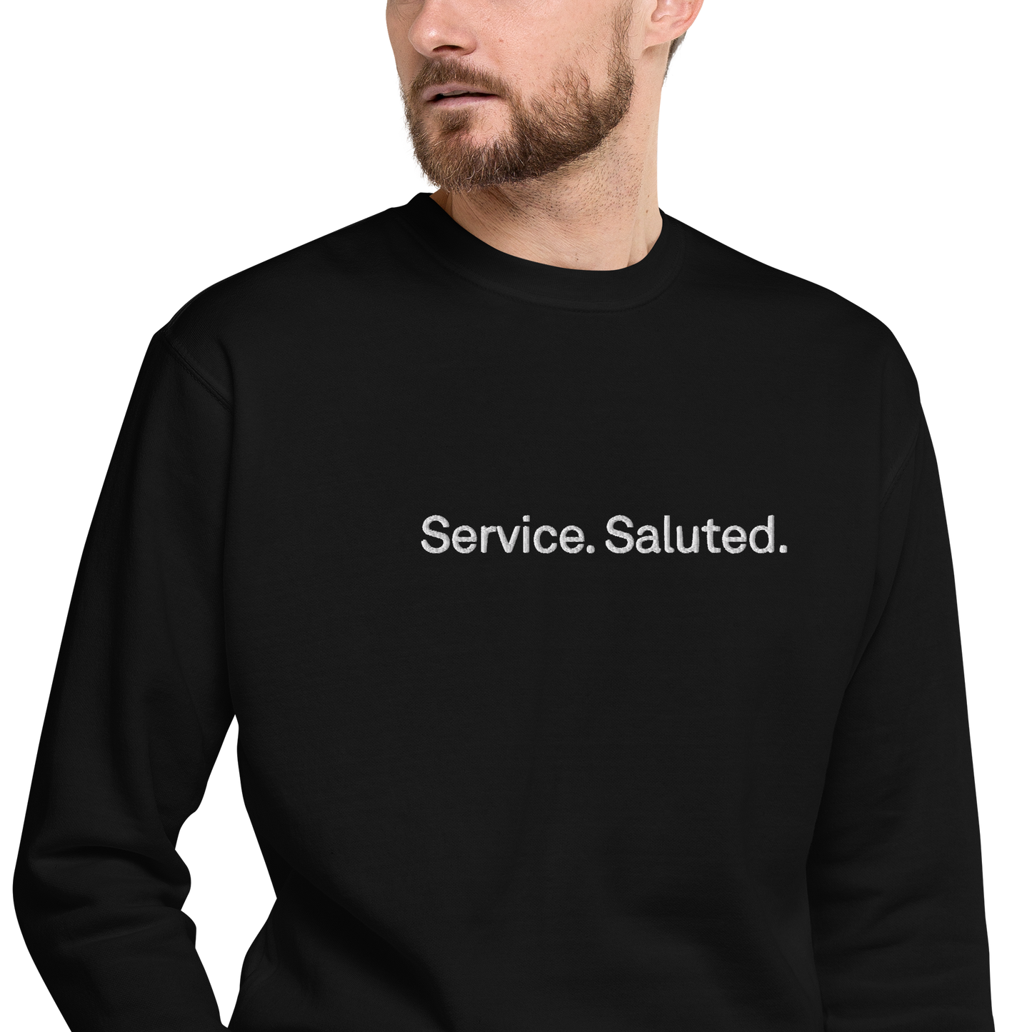 Service. Saluted. Premium Sweatshirt
