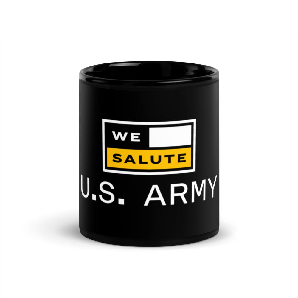 Black Glossy Mug - Army