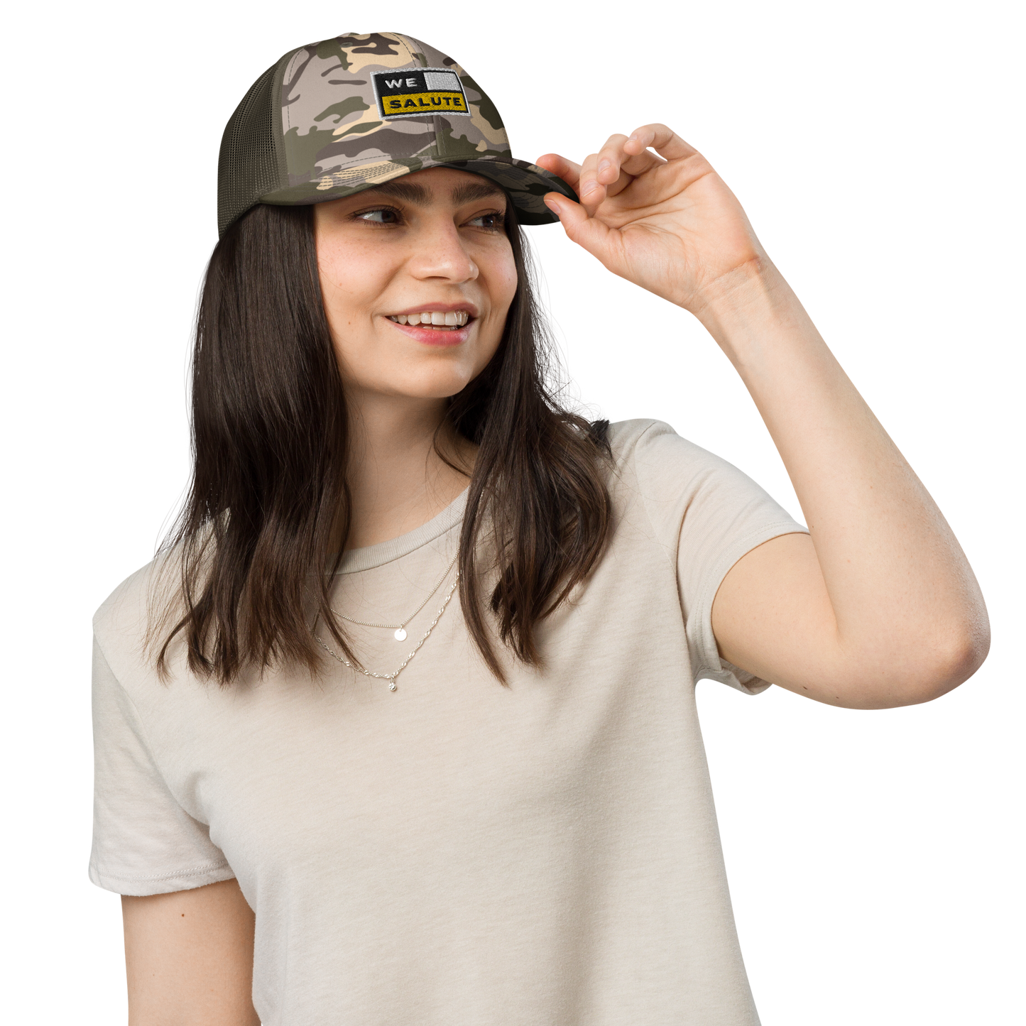 Camo trucker hat