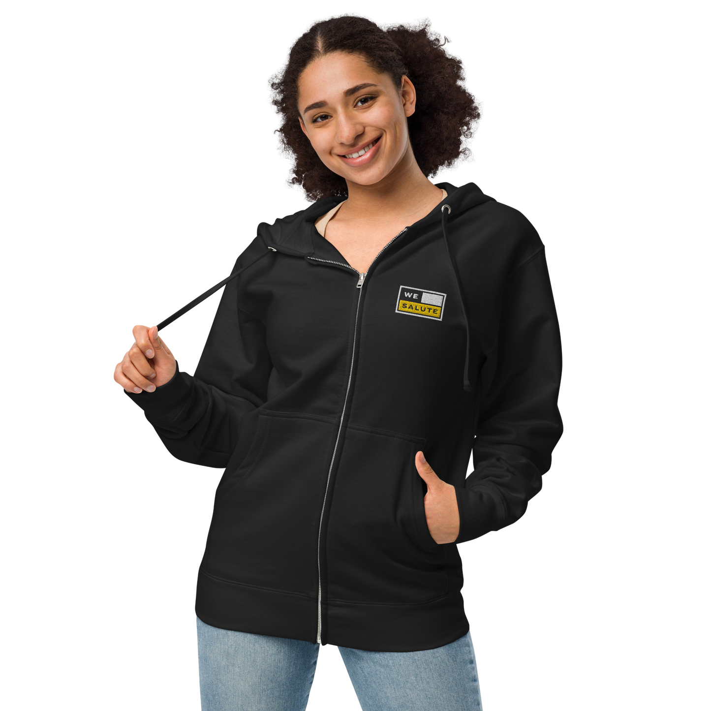 WeSalute Unisex Fleece Zip-Up Hoodie